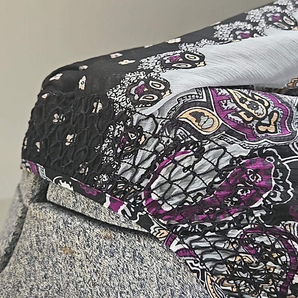 Tramp boho paisley sheer top - Picture 3 of 8